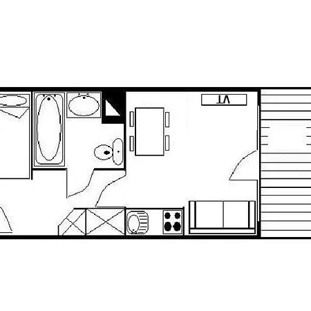 Fonctionnel Proche Pistes Avec Balcon Apartment